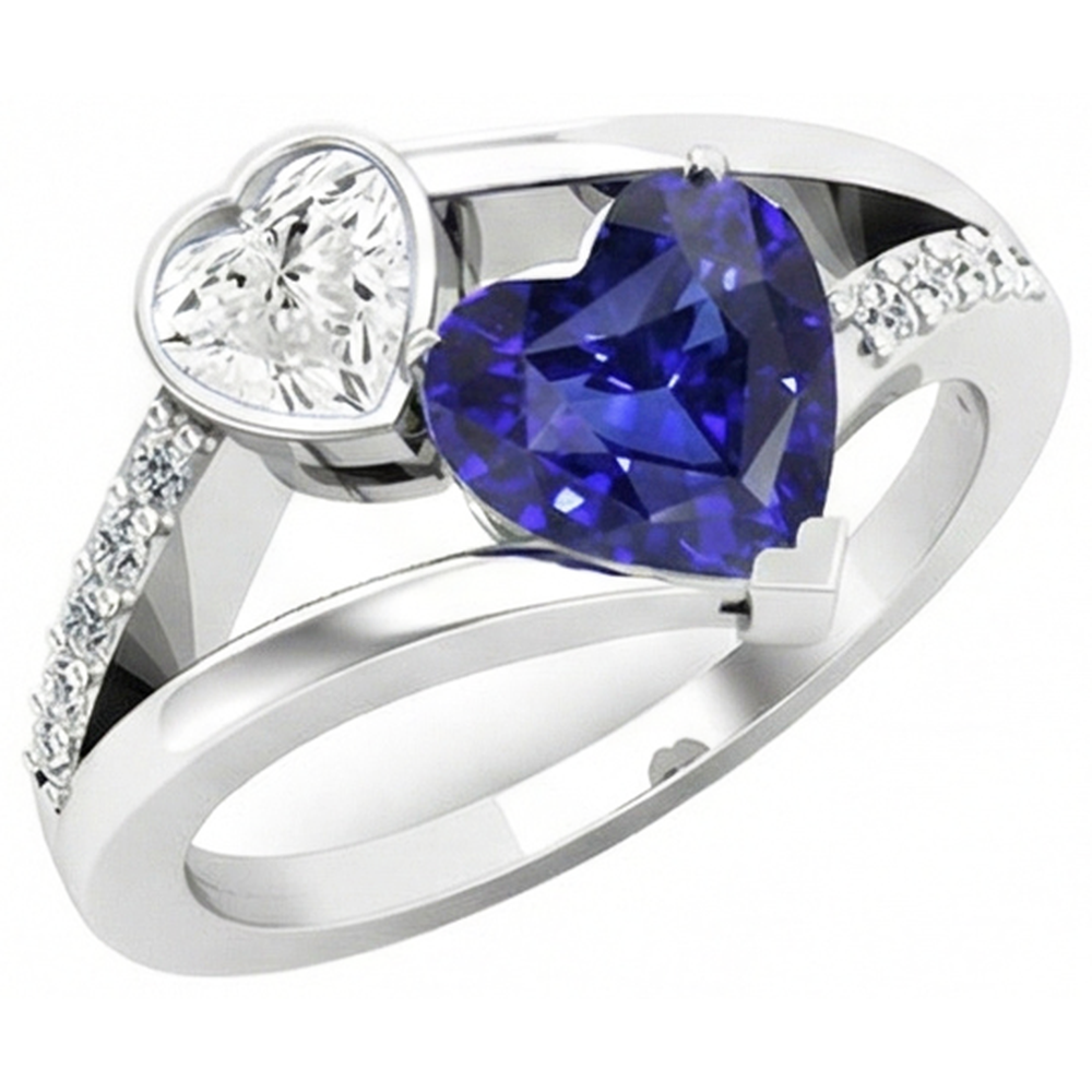 echter round diamant 3.25Karat ring Vorderansicht