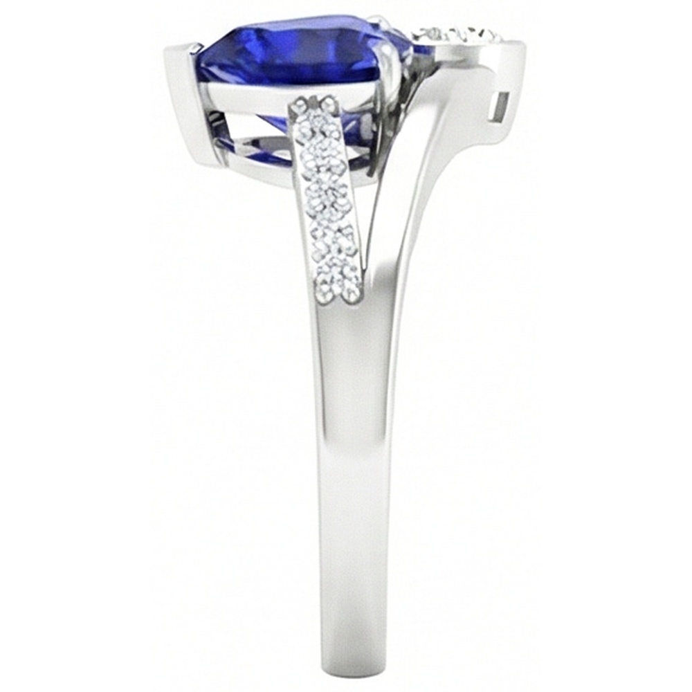 echter round diamant 3.25Karat ring Draufsicht