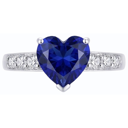 echter round diamant 2.25Karat ring Seitenansicht