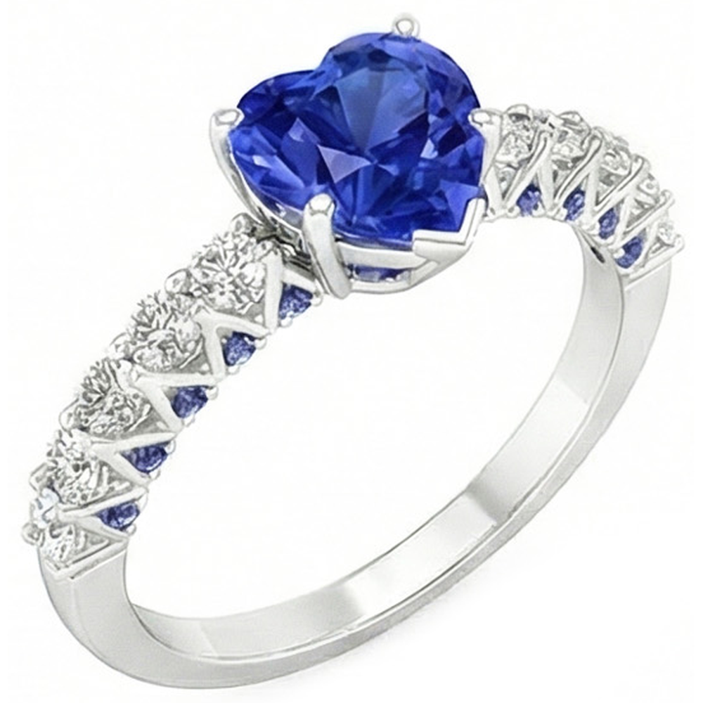 echter round diamant 2.50Karat ring Vorderansicht