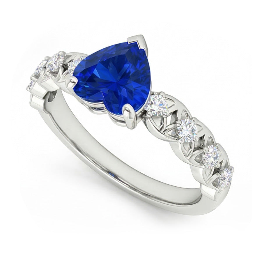 echter round diamant 2.50Karat ring Draufsicht
