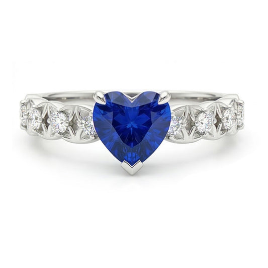 echter round diamant 2.50Karat ring Seitenansicht