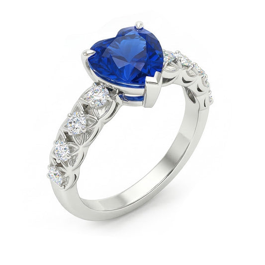 echter round diamant 2.50Karat ring Vorderansicht