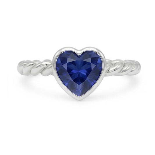 echter heart diamant 1.50Karat ring Seitenansicht