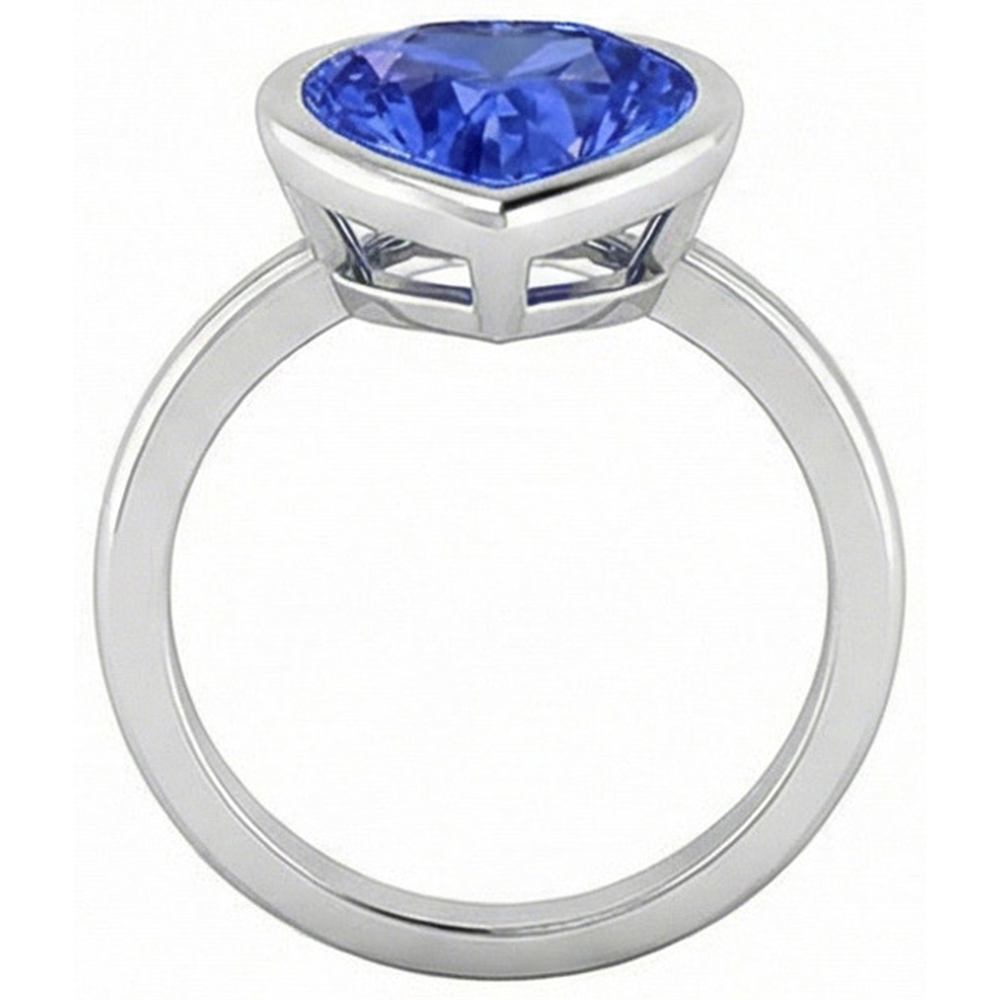 echter heart diamant 2.50Karat ring auf Weiß