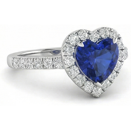 echter round diamant 3.50Karat ring Seitenansicht