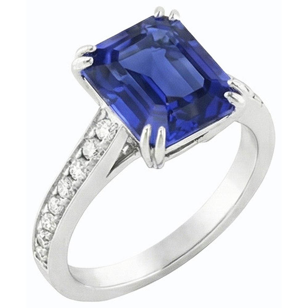 echter round diamant 3Karat ring Vorderansicht