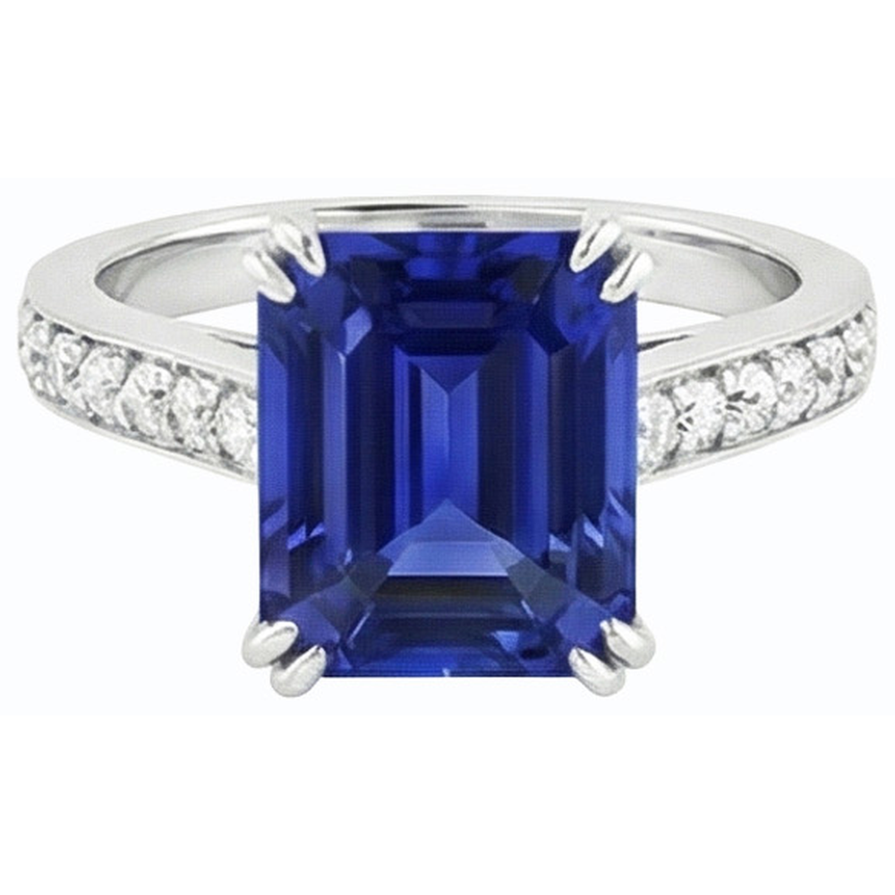 echter round diamant 3Karat ring Detailansicht