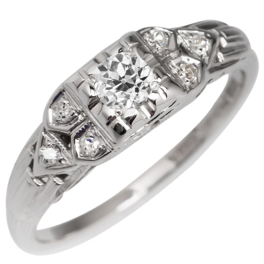 Jahrgang Stil Kissen Alter Minenschliff Echt Diamant Ehering 3 Karat