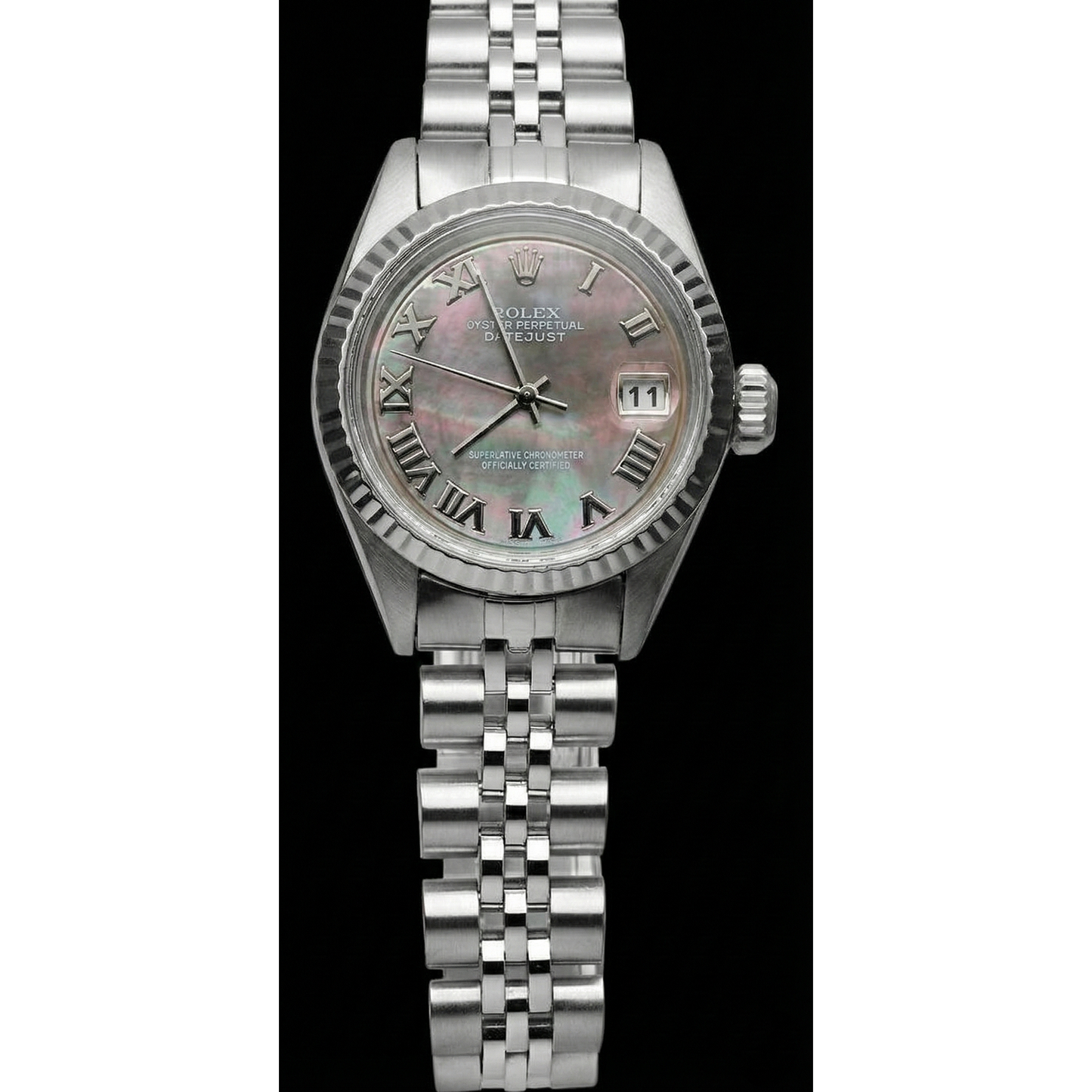 Jubiläums-Rolex-Rolex-Uhr aus Zifferblatt Edelstahl mit grauem römischen