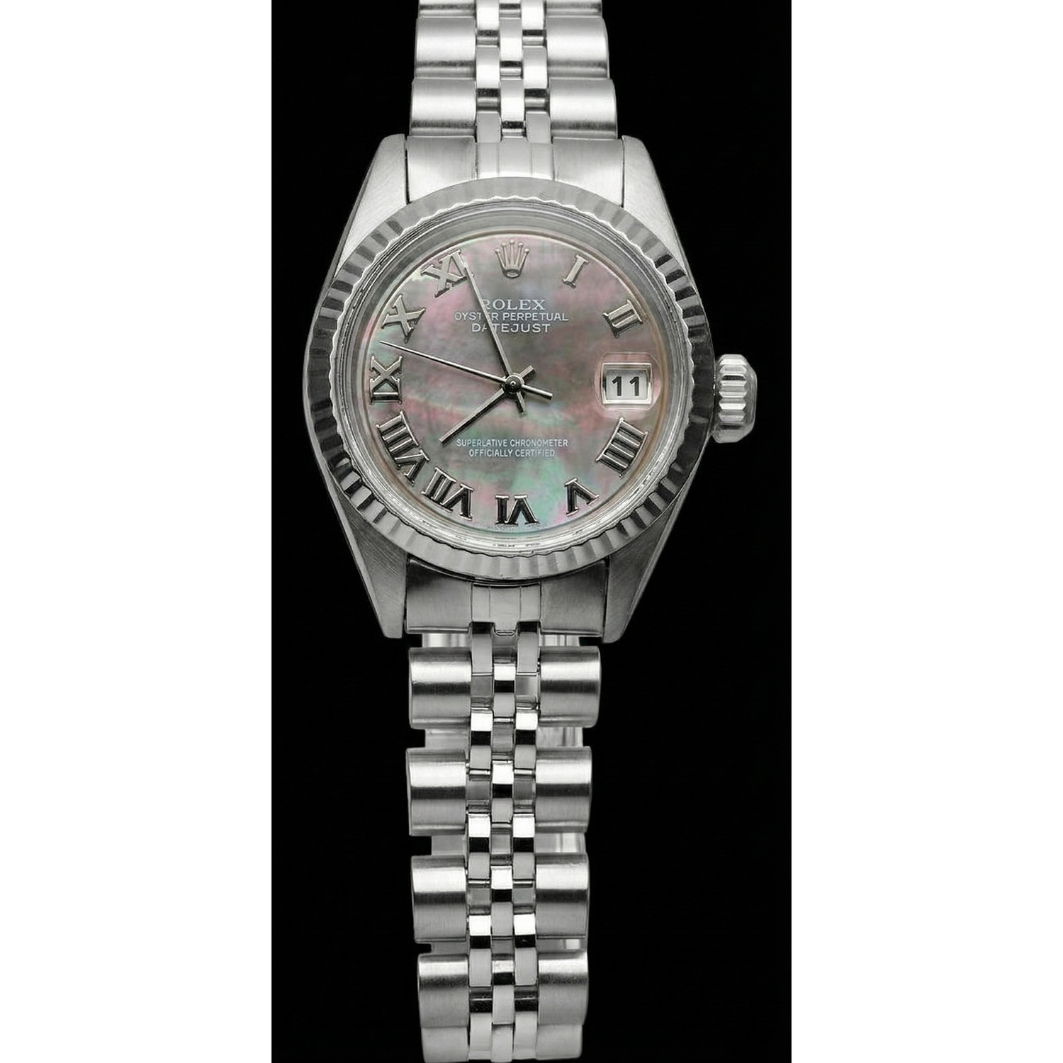 Jubiläums-Rolex-Rolex-Uhr aus Zifferblatt Edelstahl mit grauem römischen
