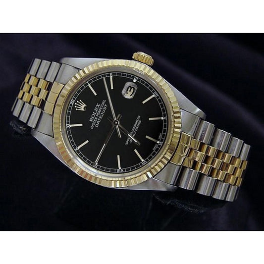 Jubiläumsarmband Date Just Rolex Herrenuhr Stick-Zifferblatt SCHNELLES EINSTELLEN