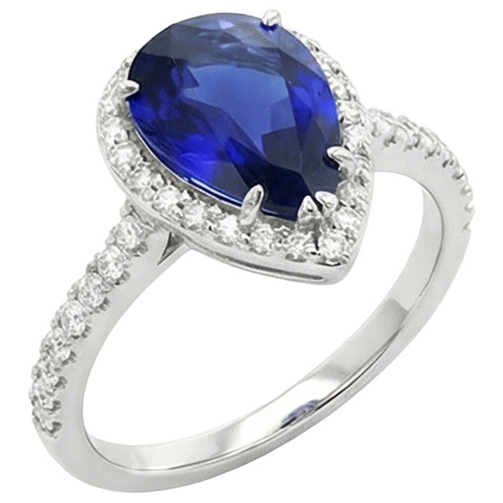 echter round diamant 4.50Karat ring Vorderansicht