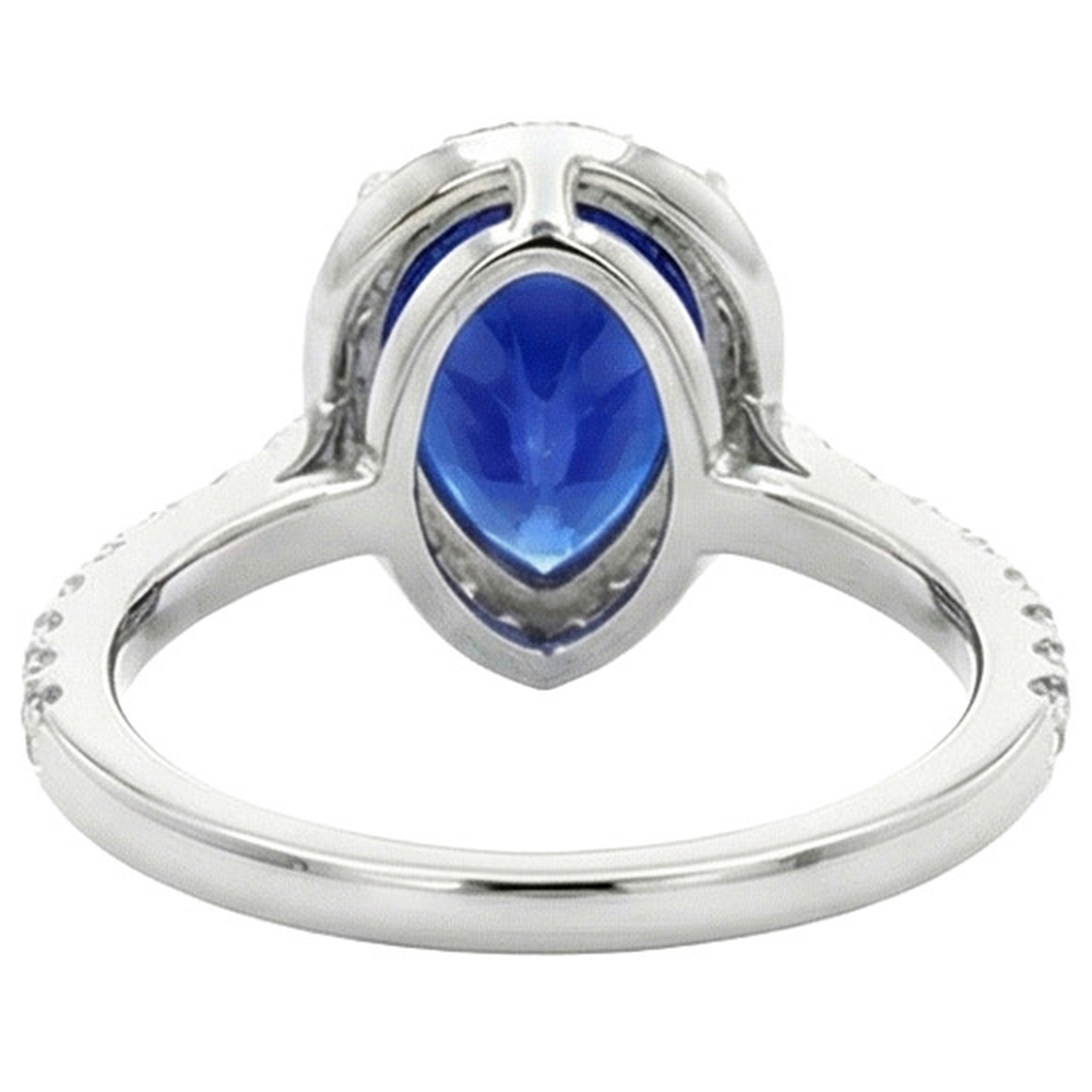 echter round diamant 4.50Karat ring Draufsicht