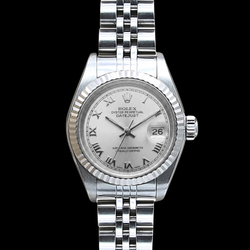 Jubiläumsarmband Edelstahl Damen Rolex Datejust Uhr Römisches Zifferblatt Rolex