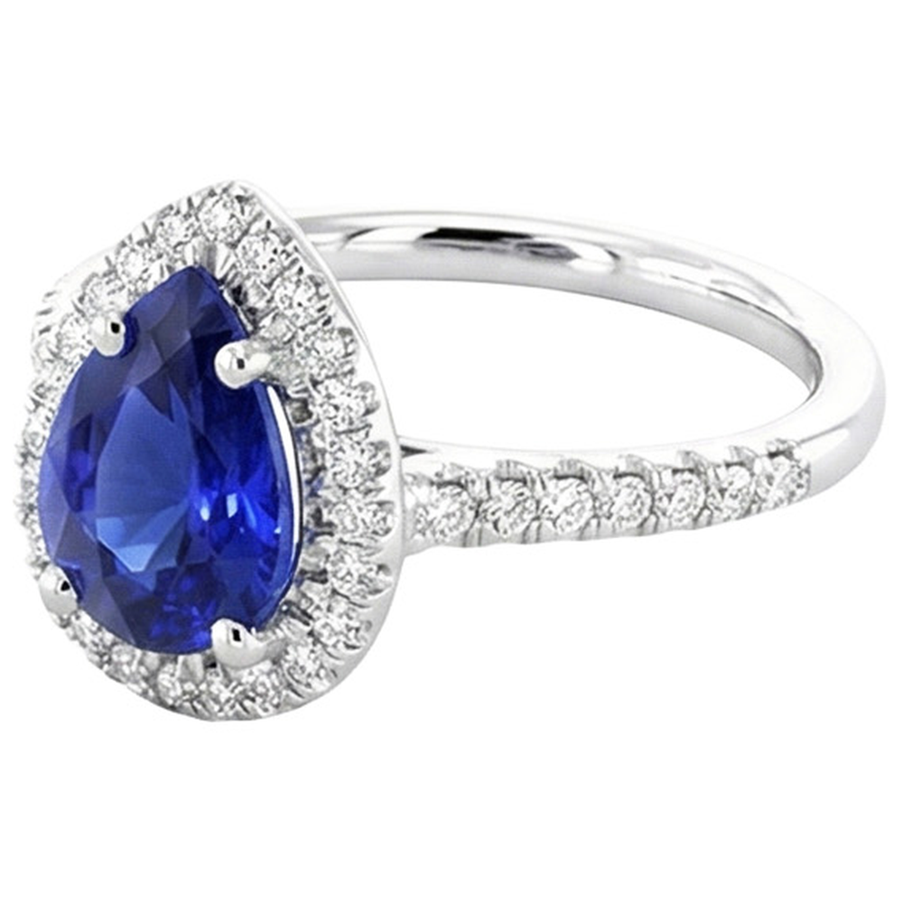 echter round diamant 3.25Karat ring Profilansicht