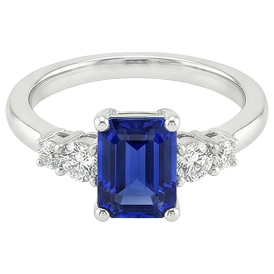 echter round diamant 4Karat ring Detailansicht