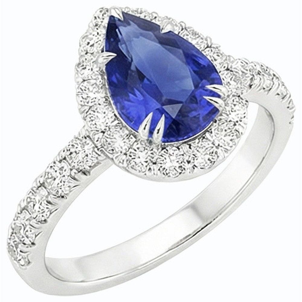 echter round diamant 4.50Karat ring Seitenansicht