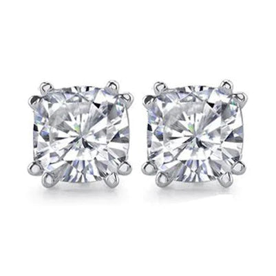 Kissen Big 4 Kt. Ècht Diamant Ohrstecker Schmuck