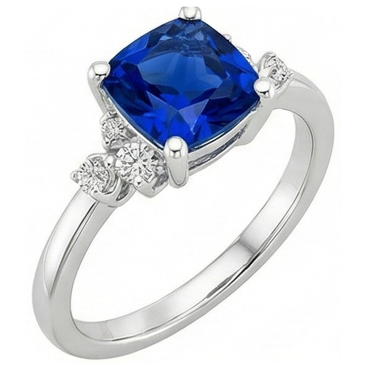 echter round diamant 2.50Karat ring Seitenansicht
