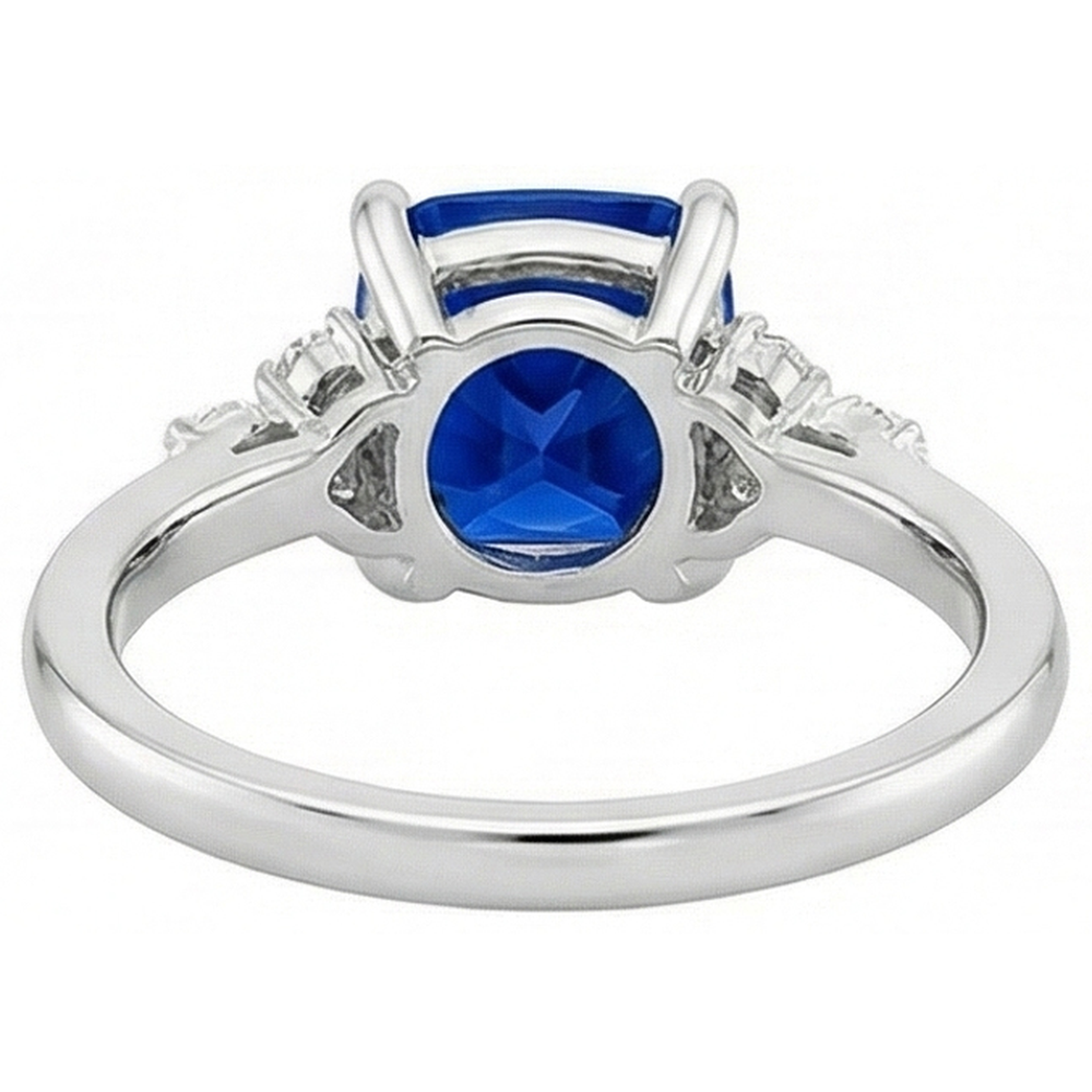 echter round diamant 2.50Karat ring mit Diamantbesatz