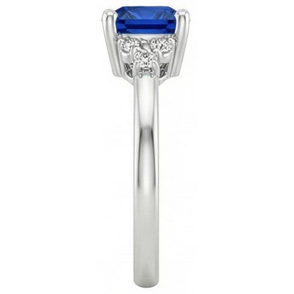 echter round diamant 2.50Karat ring Profilansicht