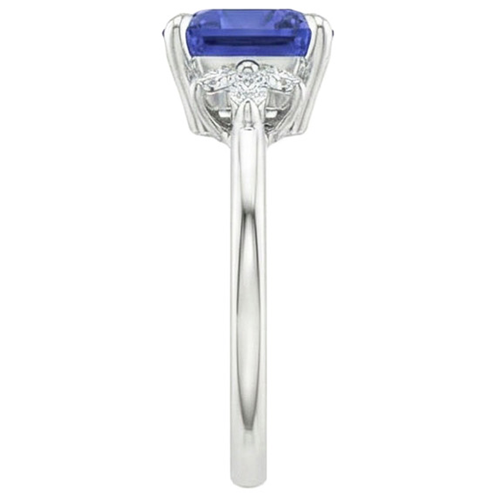 echter marquise saphir 3.25Karat ring Profilansicht