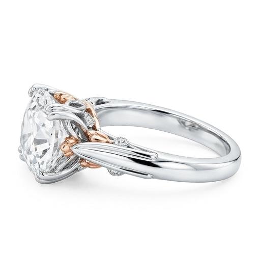 echter cushion diamant 1.50Karat ring Detailansicht
