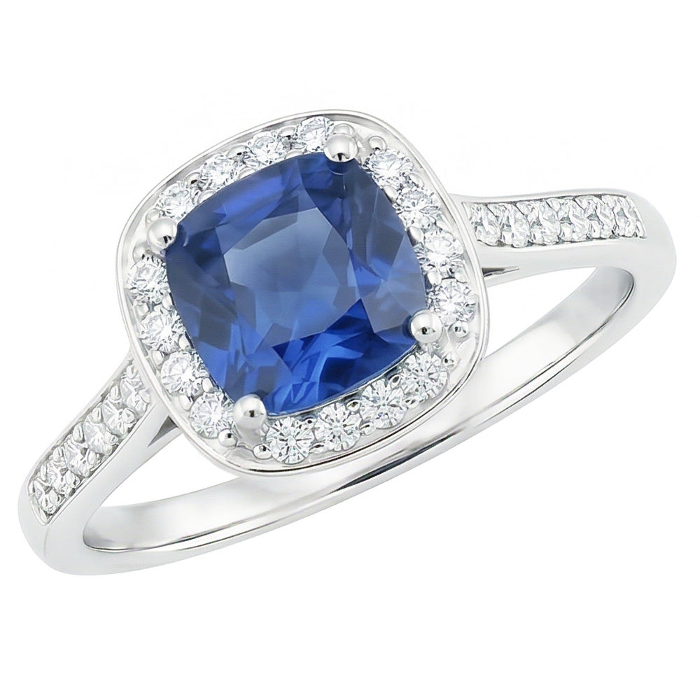 echter round diamant 3.50Karat ring Vorderansicht