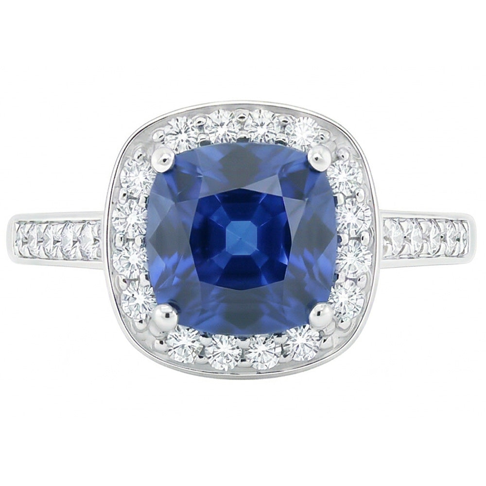 echter round diamant 3.50Karat ring Seitenansicht