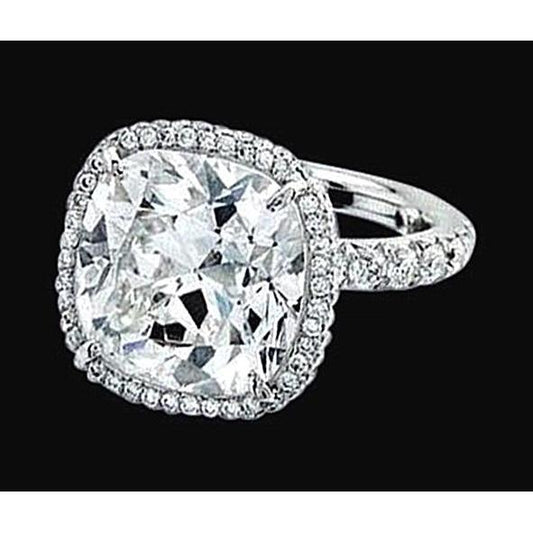 Kissenschnittzentrum Echt Diamant 2,55 cts. Verlobungsring