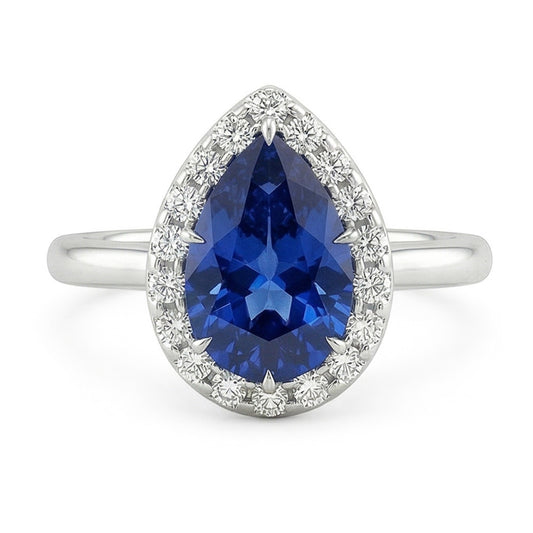 echter round diamant 6.75Karat ring Detailansicht
