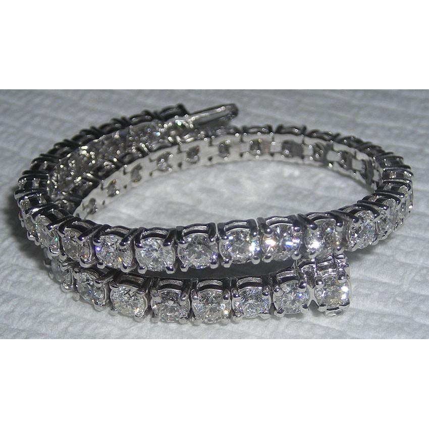 Klassisches Damen-Tennis-Echt Diamantarmband