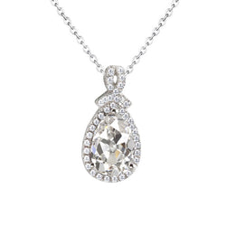 Naturreiner Antik-Kissen-Schliff Brillant Anhänger – 3 Karat in