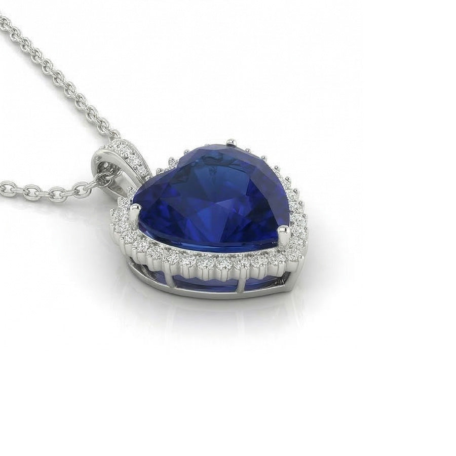 echter round diamant 4Karat anhänger Draufsicht