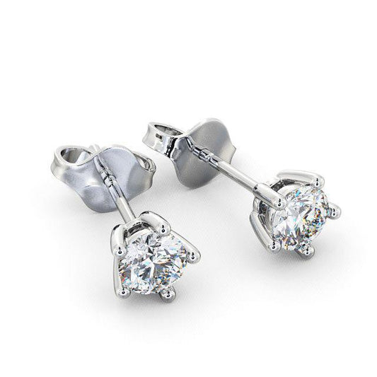 Krappen-Set 2,00 Karat Echt Diamant-Ohrstecker im Rundschliff 14K Gold