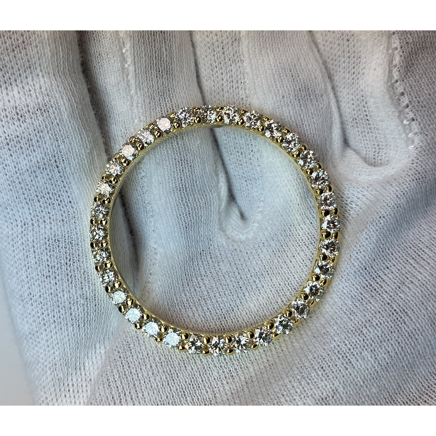 Krappenbesetzte Diamantlünette passend für Datejust oder Day Date 36 mm Herrenuhr Custom 5,4 Karat
