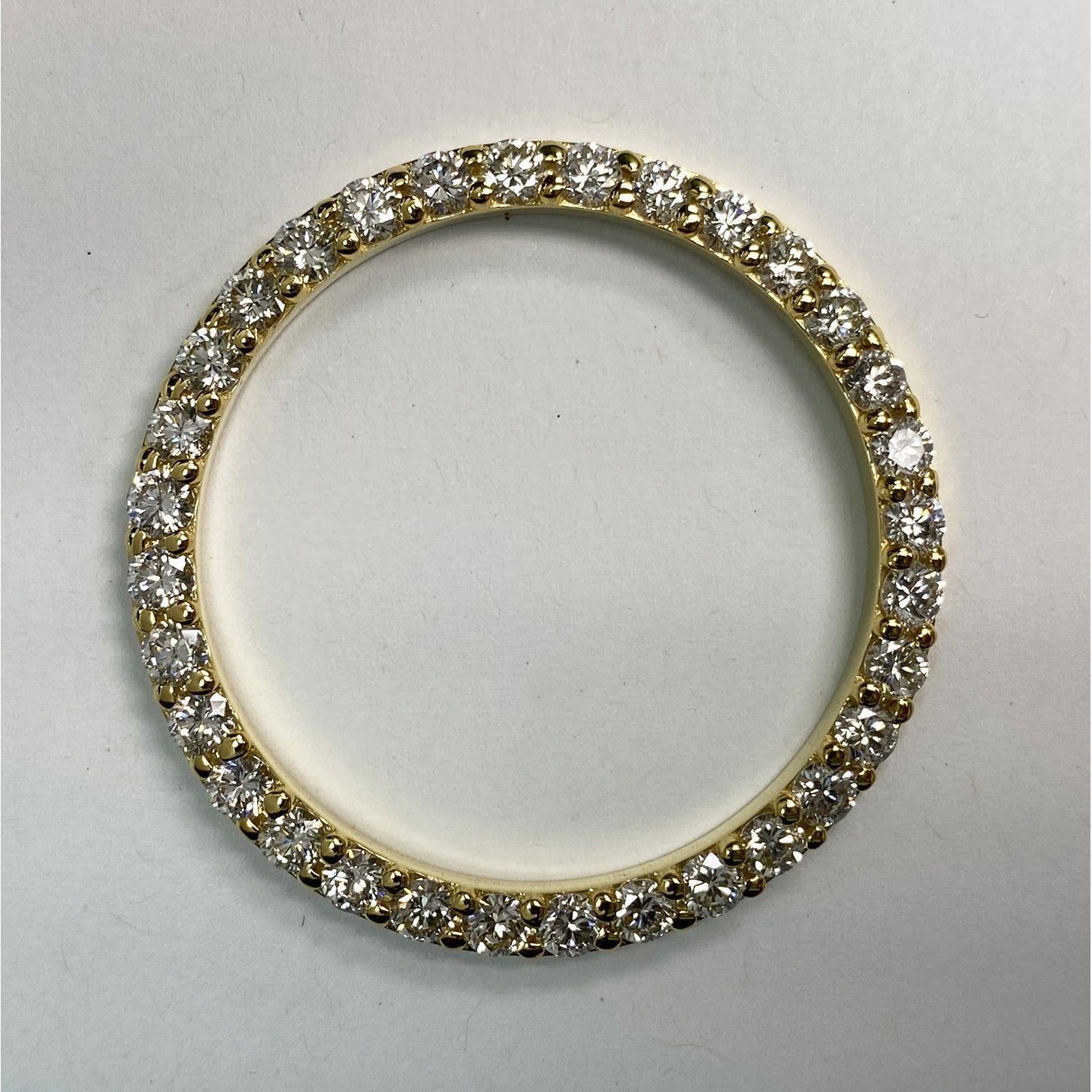 Krappenbesetzte Diamantlünette passend für Datejust oder Day Date 36 mm Herrenuhr Custom 5,4 Karat