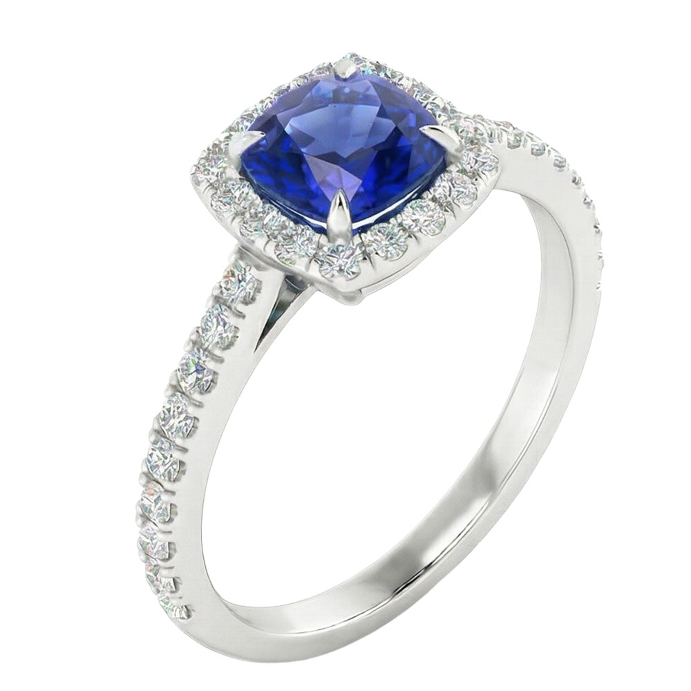 echter round diamant 2.75Karat ring Vorderansicht