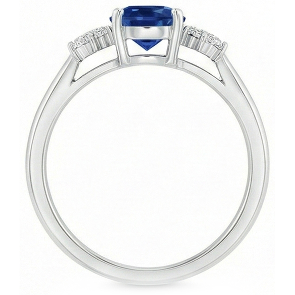 echter oval diamant 3.20Karat ring auf Weiß