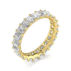 Exquisiter Diamant Eternity Band 4,6 Karat – 14 Karat Gelbgold
