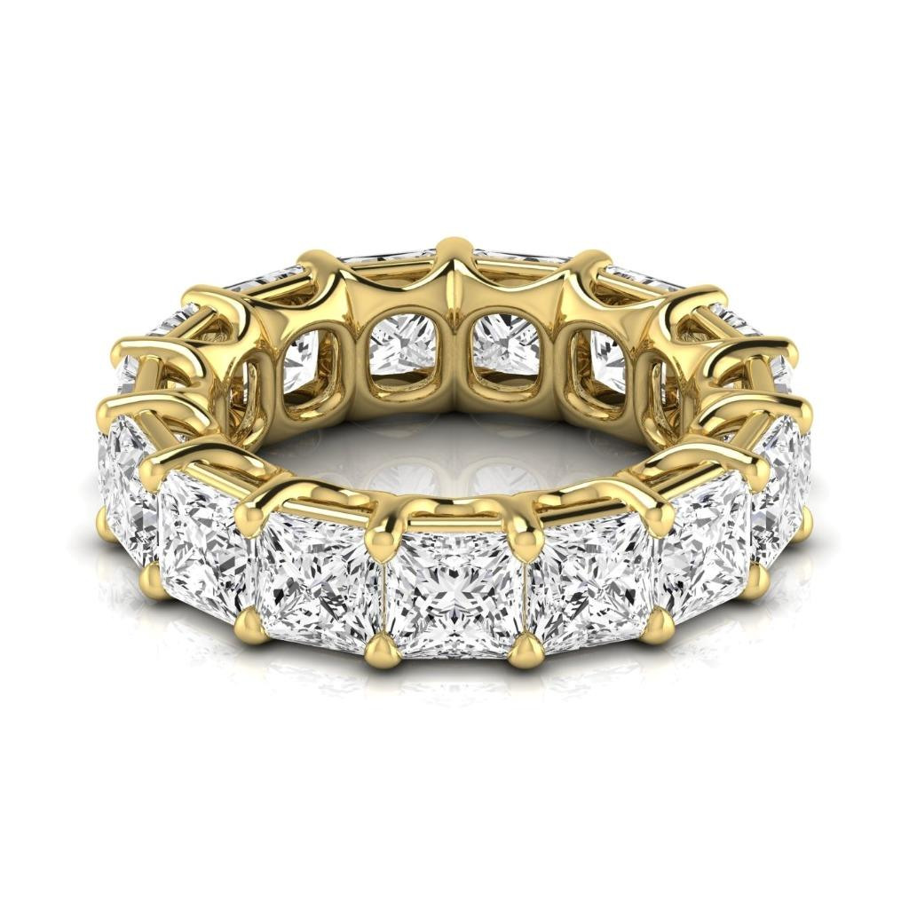 Brillant Eternity Band 11,25 Karat 14K Gelbgold – Frontansicht