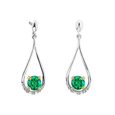 Brillanter Gemstone Earring 1 Karat – Hauptansicht