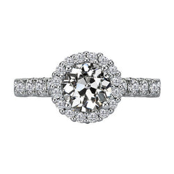 Handgefertigter Edler Diamant Halo-Ring 3,50 Karat von