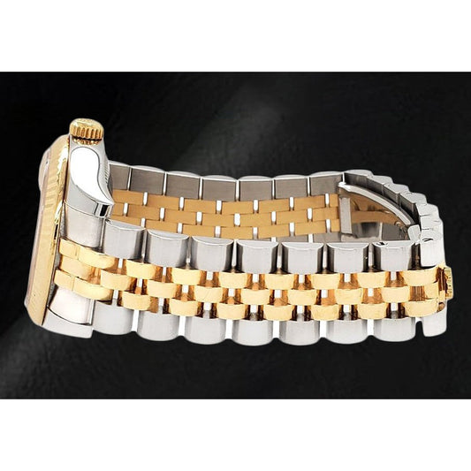 Naturreiner Schmuckstein Rolex Karat Two Tone – Frontansicht
