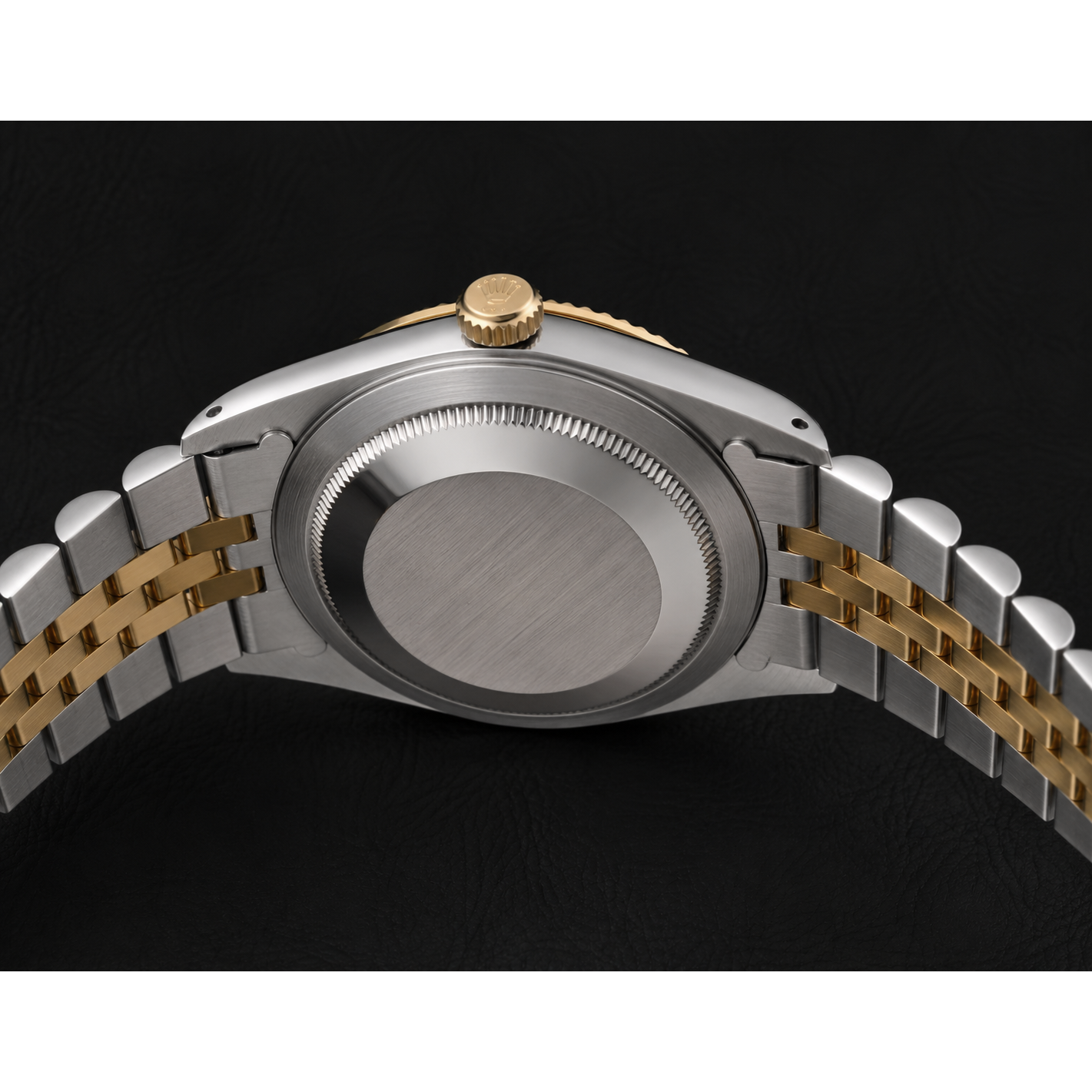 Damen Rolex 31mm Datejust Bicolor Schokoladenfarbenes Zifferblatt mit römischen Ziffern Armbanduhr