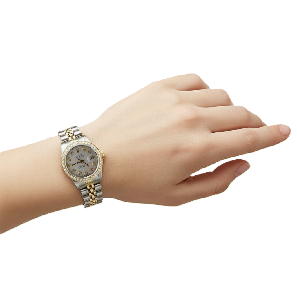 Strahlender Edler Diamant Rolex 1,25 Karat – Frontansicht