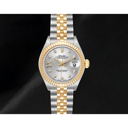 Damen Rolex Datejust 28 mm Jubilé-Armband Bicolor Uhr 279173