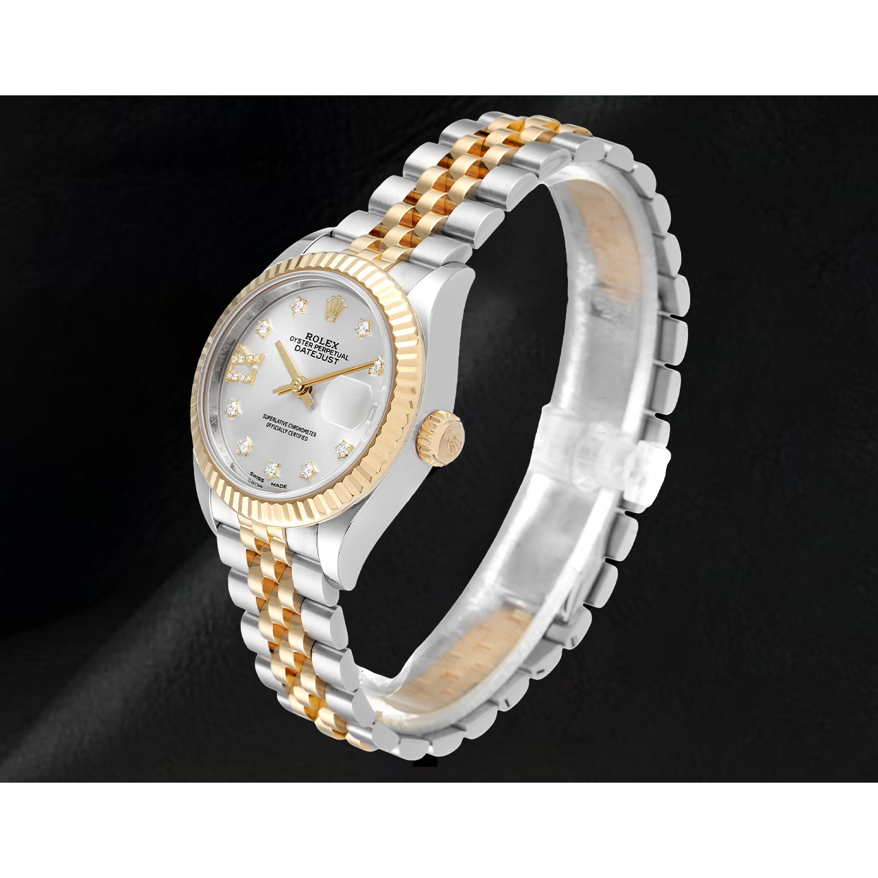 Damen Rolex Datejust 28 mm Jubilé-Armband Bicolor Uhr 279173