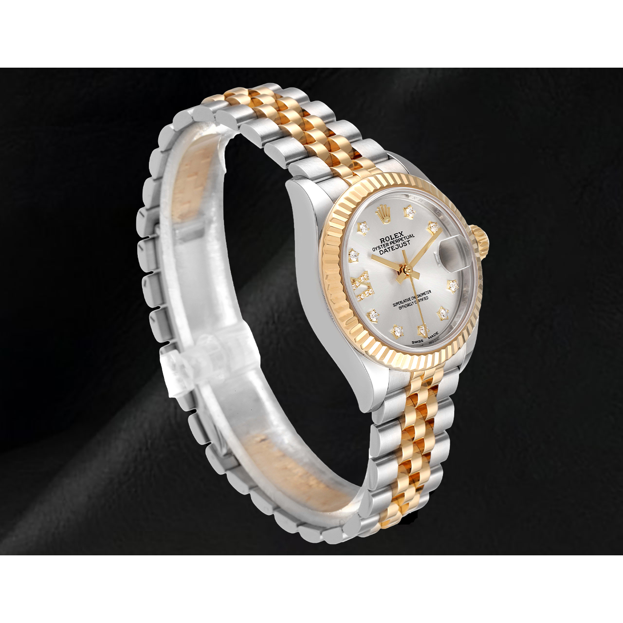 Damen Rolex Datejust 28 mm Jubilé-Armband Bicolor Uhr 279173